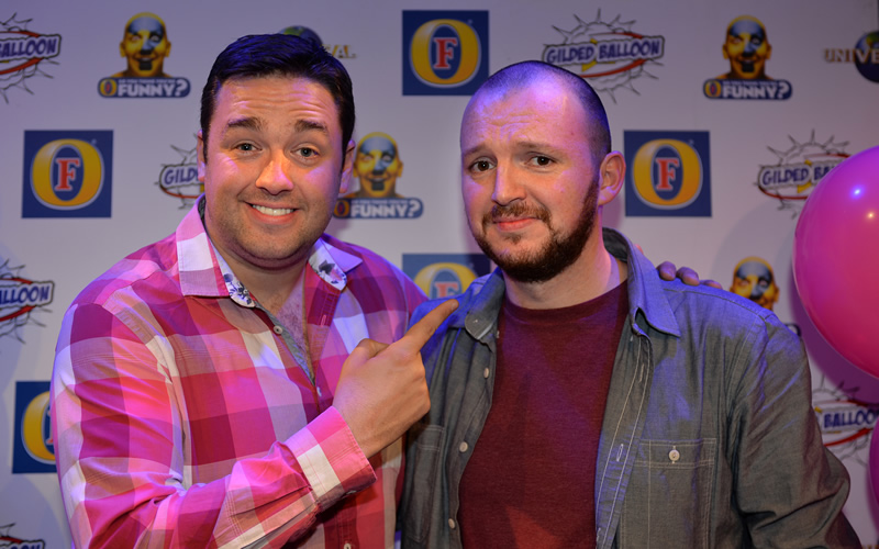 So You Think You're Funny? 2014. Image shows from L to R: Jason Manford, Aidan Strangeman