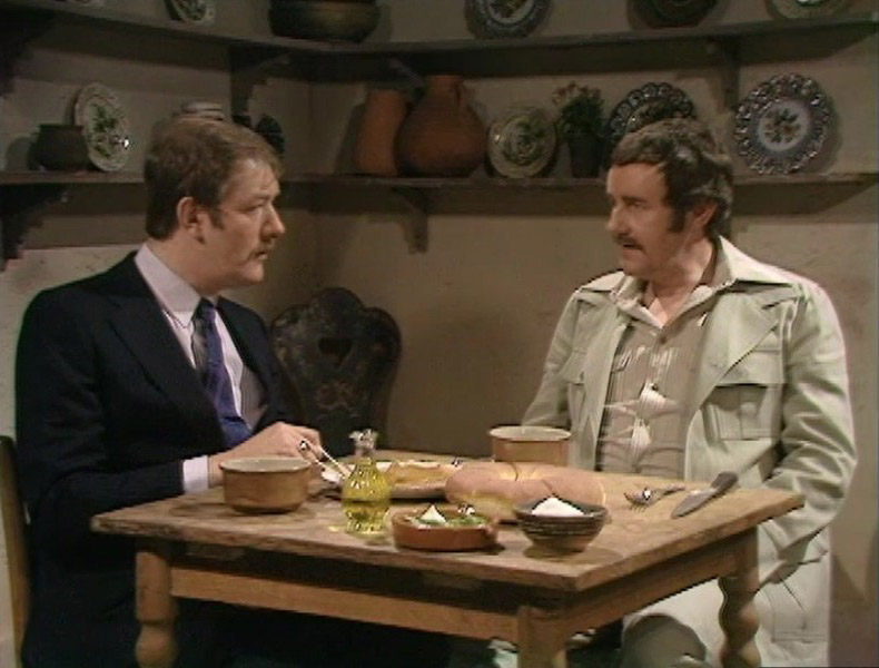 The Other One. Image shows from L to R: Brian Bryant (Michael Gambon), Ralph Tanner (Richard Briers). Copyright: BBC