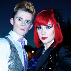 Frisky And Mannish: The College Years. Image shows from L to R: Matthew Floyd Jones, Laura Corcoran. Copyright: BBC