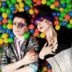 Frisky And Mannish - School Of Pop. Image shows from L to R: Matthew Floyd Jones, Laura Corcoran. Copyright: BBC