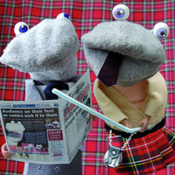 Scottish Falsetto Sock Puppet Theatre - On The Telly. Copyright: BBC