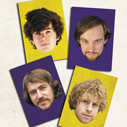 The Comedy Zone. Image shows from L to R: Ivo Graham, Davey See, Naz Osmanoglu, Josh Widdicombe. Copyright: Yorkshire Television