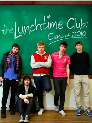 The Lunchtime Club 2010. Image shows from L to R: Liam Williams, Ian Smith, Rob Beckett, Joel Dommett, Tom Rosenthal. Copyright: Lucky Dog