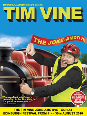 Tim Vine: The Joke-amotive. Tim Vine. Copyright: BBC