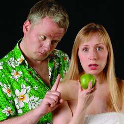 The Diaries of Adam and Eve. Image shows from L to R: Elton Townend Jones, Rebecca Vaughan