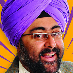 Chat Masala with Hardeep Singh Kohli. Hardeep Singh Kohli. Copyright: London Weekend Television