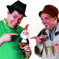 Henning Wehn / Otto Kuhnle: Das Very Best Of German Humour. Image shows from L to R: Otto Kuhnle, Henning Wehn. Copyright: Avalon Television