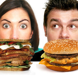 Lauren and Marc's Comedy Snack - Free. Image shows from L to R: Lauren Shearing, Marc Norris. Copyright: Fooling Nobody / BBC