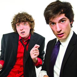 Mabbs & Justice: Love Machine. Image shows from L to R: James Mabbett, Adam Justice. Copyright: The Comedy Unit