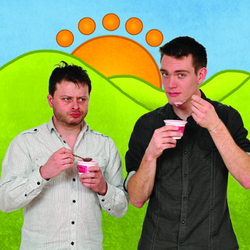 Making Life Taste Funny - Free. Image shows from L to R: Sean Turner, Graham Oakes. Copyright: Artists Independent Films