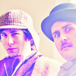 Max and Ivan Are Holmes and Watson. Image shows from L to R: Max Olesker, Ivan Gonzalez. Copyright: Thames Television