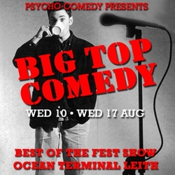 Psycho Big Top Comedy Club. Copyright: BBC