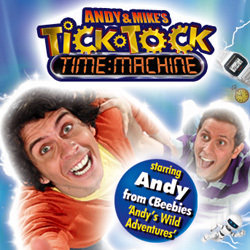 Andy and Mike's... Tick Tock Time Machine. Image shows from L to R: Andy Day, Mike James. Copyright: Avalon Television