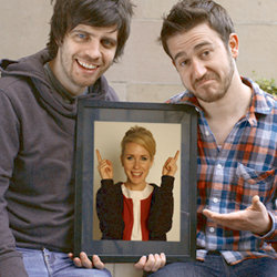 Davey Connor, Lucy Beaumont and Ed Patrick - The Big Comedy Showcase Show. Image shows from L to R: Ed Patrick, Lucy Beaumont, Davey Connor