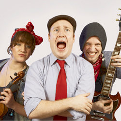 Jonny & the Baptists. Image shows from L to R: Amy Butterworth, Jonny Donahoe, Paddy Gervers