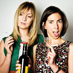 Bad Advice - Free. Image shows from L to R: Sarah Pearce, Lauren Shearing