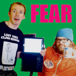 Lost Voice Guy And Jeff Lantern - Not Afraid Of Tablets. Image shows from L to R: Lee Ridley, Alistair Greaves