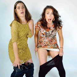 Brides of Comedy. Image shows from L to R: Paula Williamson, Claire Jones