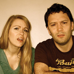 Parris and Dowler Know What They're Doing. Image shows from L to R: Rachel Parris, Max Dowler. Copyright: BBC