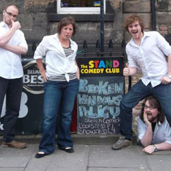 The Broken Windows Policy. Image shows from L to R: Robin Hellier, Larah Bross, Dave McGregor, Ben Verth