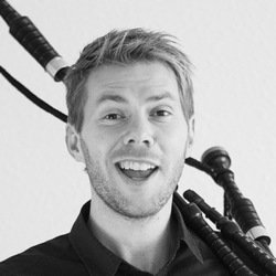 A Danish Bagpipe Comedian. Claus Reiss