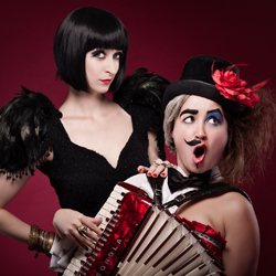 EastEnd Cabaret: Dirty Talk. Image shows from L to R: Jennifer Byrne, Victoria Falconer-Pritchard. Copyright: BBC