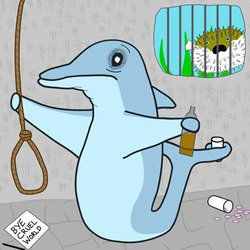 Flipper Committed Suicide. Copyright: Open Mike Productions