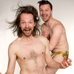 New Art Club: Feel About Your Body. Image shows from L to R: Pete Shenton, Tom Roden. Copyright: The Comedy Unit