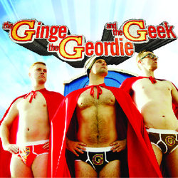 The The Ginge, the Geordie and the Geek - Live. Image shows from L to R: Graeme Rooney, Paul Charlton, Kevin O'Loughlin