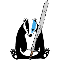 Badgers and Braveheart. Copyright: BBC