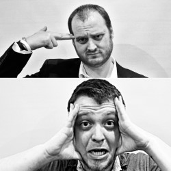 Chris Griffin and Ross Leslie Present Two Flew Over the Cuckoo's Nest. Image shows from L to R: Ross Leslie, Chris Griffin. Copyright: Eleven Film