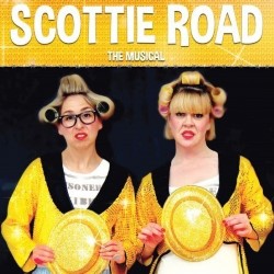 Scottie Road the Musical - From Primark to Prison. Image shows from L to R: Keddy Sutton, Gillian Hardie. Copyright: BBC