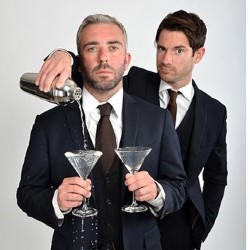 The Thinking Drinkers' Guide to the Legends of Liquor. Image shows from L to R: Ben McFarland, Tom Sandham. Copyright: Goodnight Vienna Productions