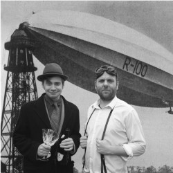 Brody and Chadwick's Great Blimp Deception. Image shows from L to R: Giles Brody, Colin Chadwick. Copyright: Avalon Television