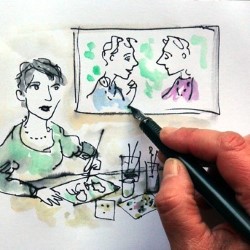 Lisa Gornick's Live Drawing Show