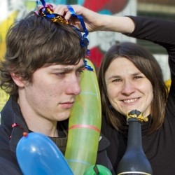 Ollie and Susie's New Year's Shindig. Image shows from L to R: Ollie Moore, Susie Steed