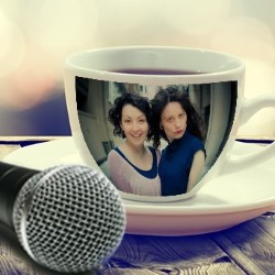 2 Girls, 1 Cup of Comedy. Image shows from L to R: Sam Baines, Helen Sorren