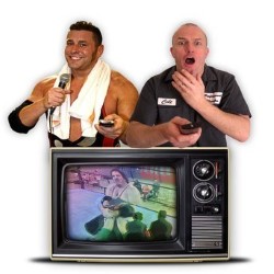 Brendon Burns and Colt Cabana Do Comedy and Commentary to Bad Wrestling Matches!. Image shows from L to R: Colt Cabana, Brendon Burns