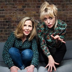 Sally Phillips and Lily Bevan: Talking to Strangers. Image shows from L to R: Sally Phillips, Lily Bevan