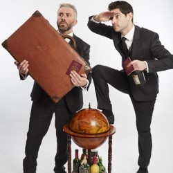 The Thinking Drinkers: Around the World in 80 Drinks. Image shows from L to R: Ben McFarland, Tom Sandham