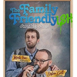 The Family Friendly(ish) Stand-Up Show. Image shows from L to R: Radu Isac, Dylan Gott