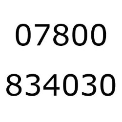 07800 834030: Thank You for Waiting