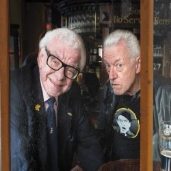 Barry Cryer and Ronnie Golden: Historical Objects. Image shows from L to R: Barry Cryer, Ronnie Golden