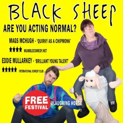 Black Sheep. Image shows from L to R: Eddie Mullarkey, Mags McHugh