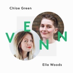 Chloe Green and Ella Woods: VENN. Image shows from L to R: Ella Woods, Chloe Green