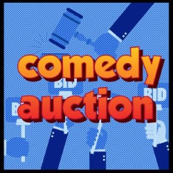 Comedy Auction. Image shows from L to R: Tony Law, Edward Aczel, Joz Norris