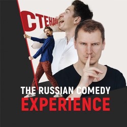 The Russian Comedy Experience. Image shows from L to R: Anton Borisov, Milo Edwards, Ivan Yavits