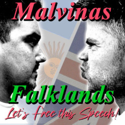 Adrian Minkowicz - Trevor Lock: Malvinas - Falklands - Let's Free This Speech!!. Image shows from L to R: Adrián Minkowicz, Trevor Lock