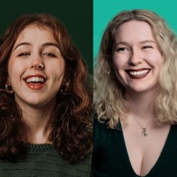 Banana Split: A Stand-Up Comedy Show. Image shows from L to R: Louisa Keight, Niamh Curran