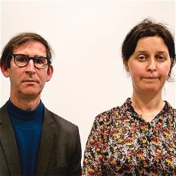 Ben Moor and Joanna Neary: BookTalkBookTalkBook. Image shows from L to R: Ben Moor, Joanna Neary